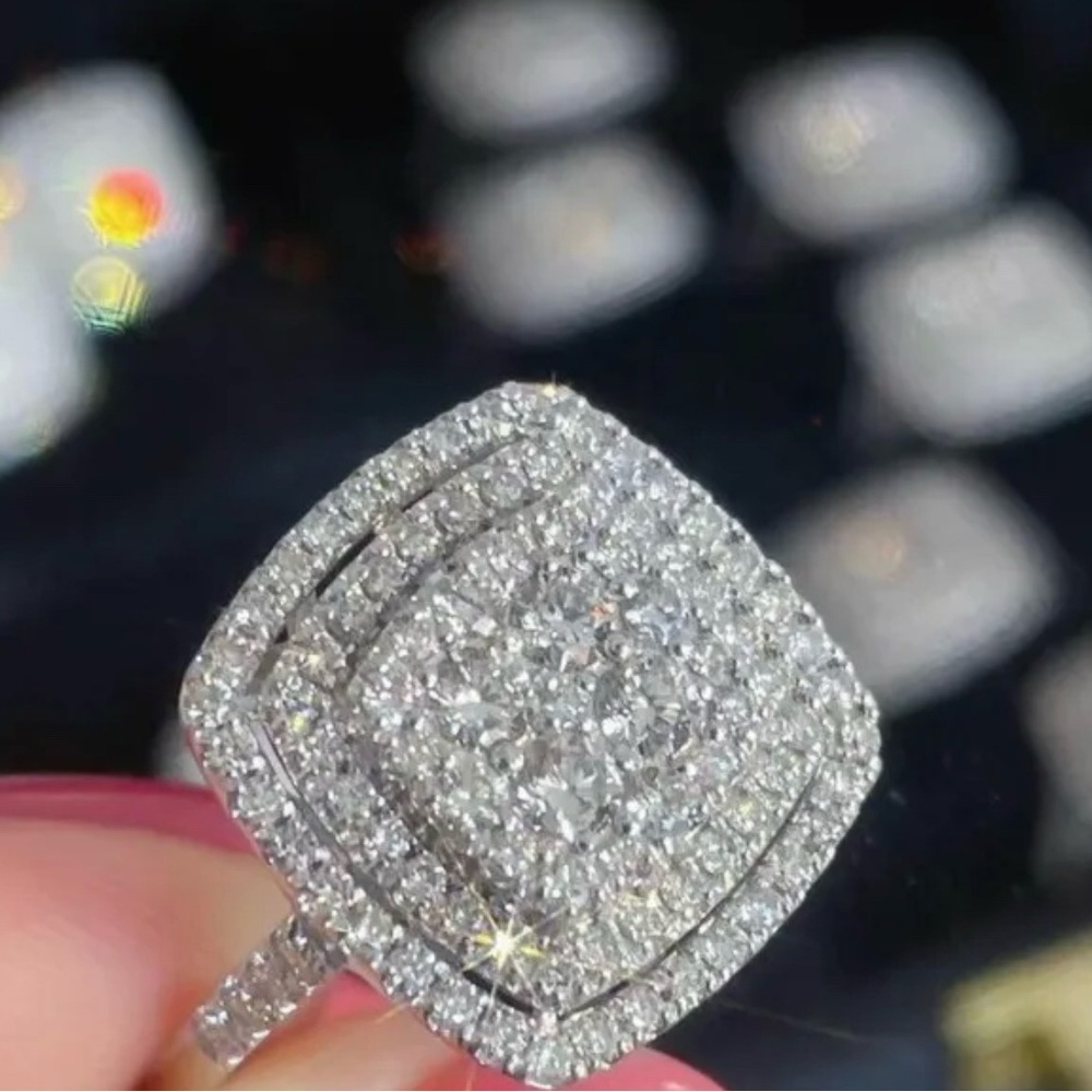 DIAMOND WEDDING RING ENGAGEMENT RING - Picture 6 of 12